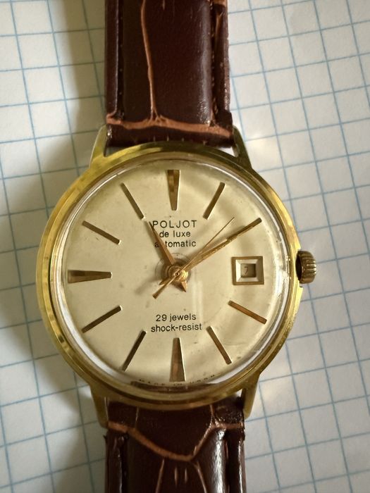 Продаются часы Poljot de luxe  29 камней с автоподзаводом