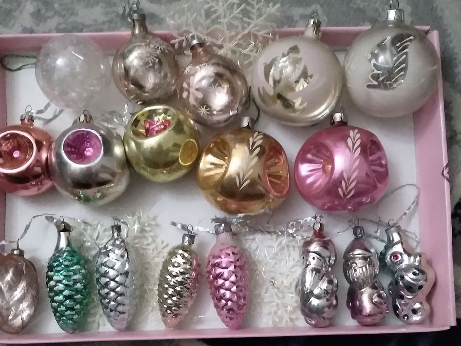 Ёлочные игрушки  СТЕКЛЯННЫЕ