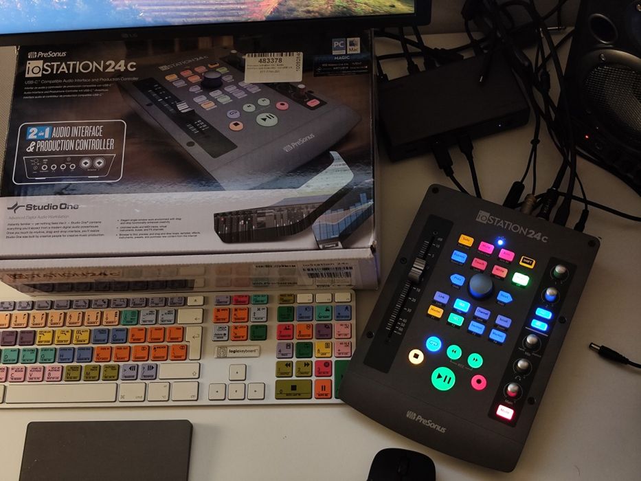 Presonus io Station 24c interfață și controller motorizat