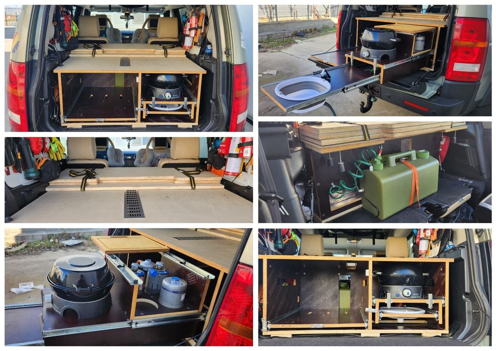 Modul Bucatarie+Pat pentru 2 persoane tip Campingbox