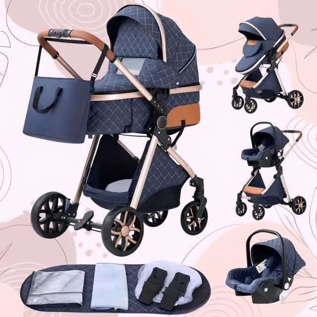 ‼️ NOU Carucior Bebe 3 in 1 Bebelus Landou Copii Pliabil Smart + CADOU