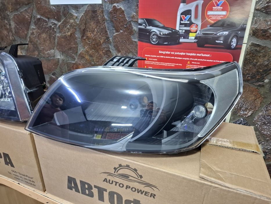 Фары на нексию 3 2 вида миднайд и мат блейк новые с гарантии