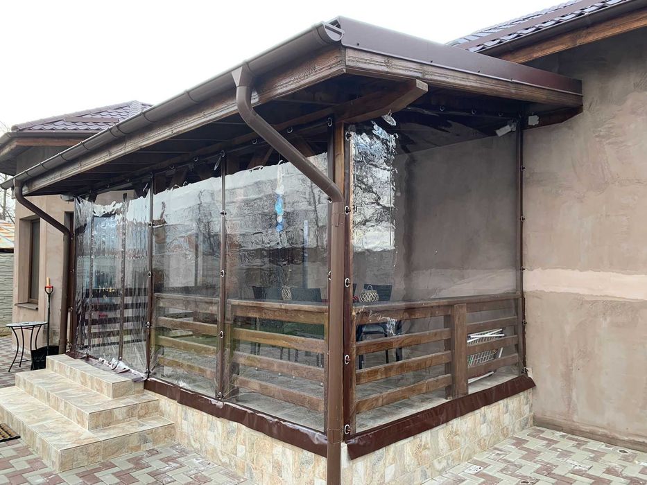 Inchidere terase si foisoare cu folie transparentra PVC Cristal 0.8mm