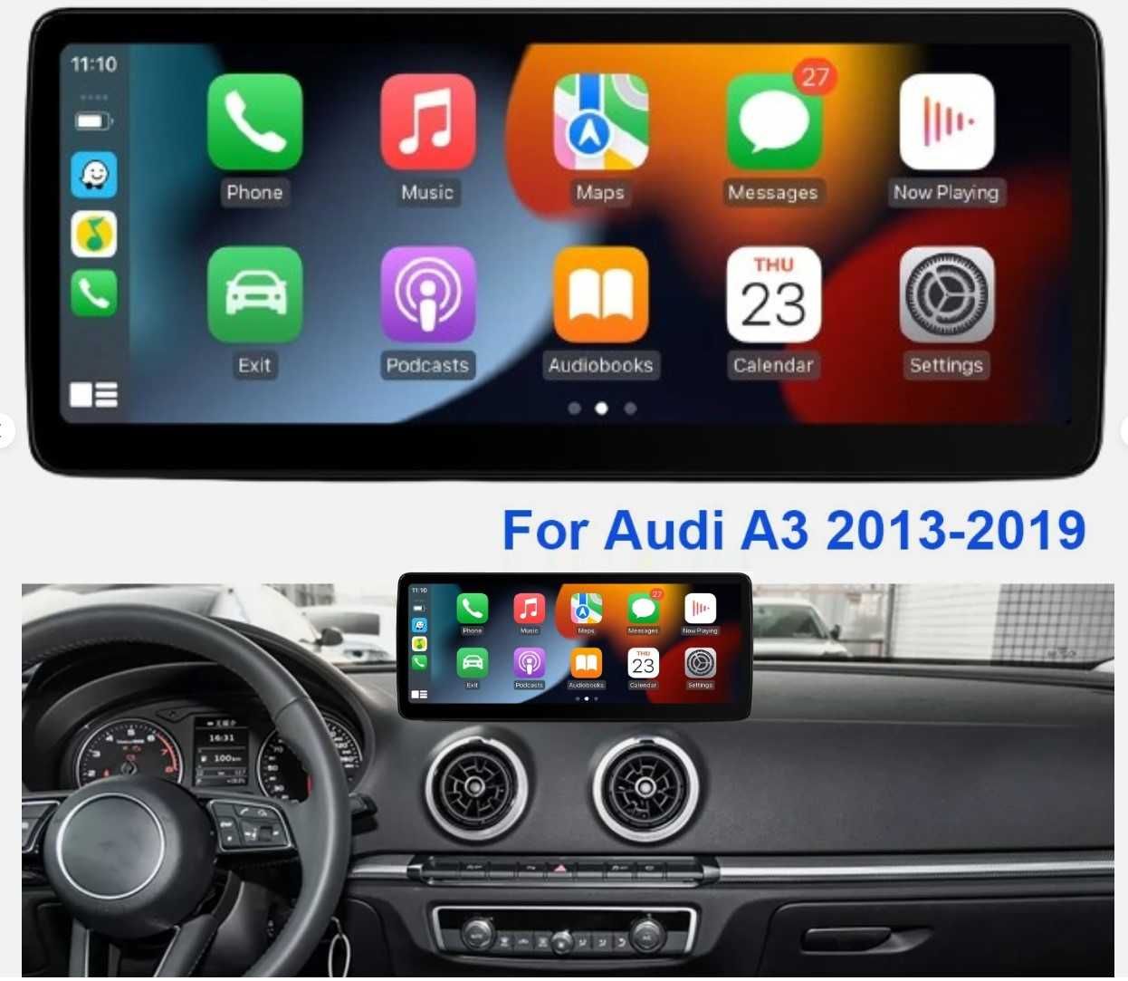 AUDI A3 2013/2019 10.25" - андроид навигация, 3201+10/+12.3''