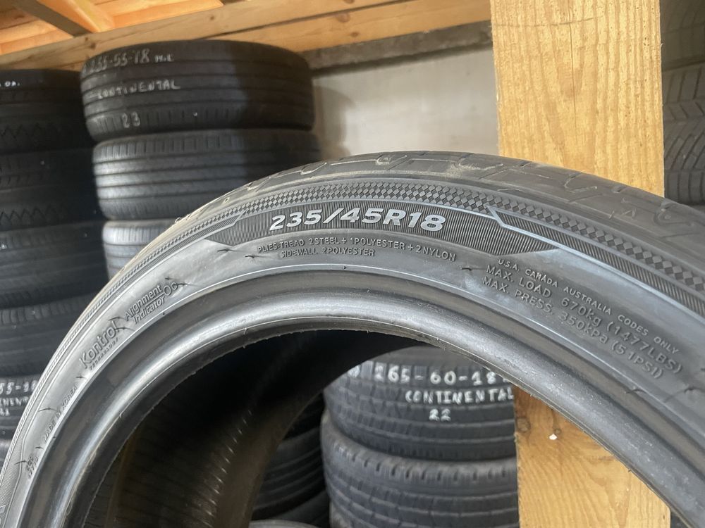 2бр. Hankook Ventus Prime3 235/45/18, 6мм, ДОТ 2019