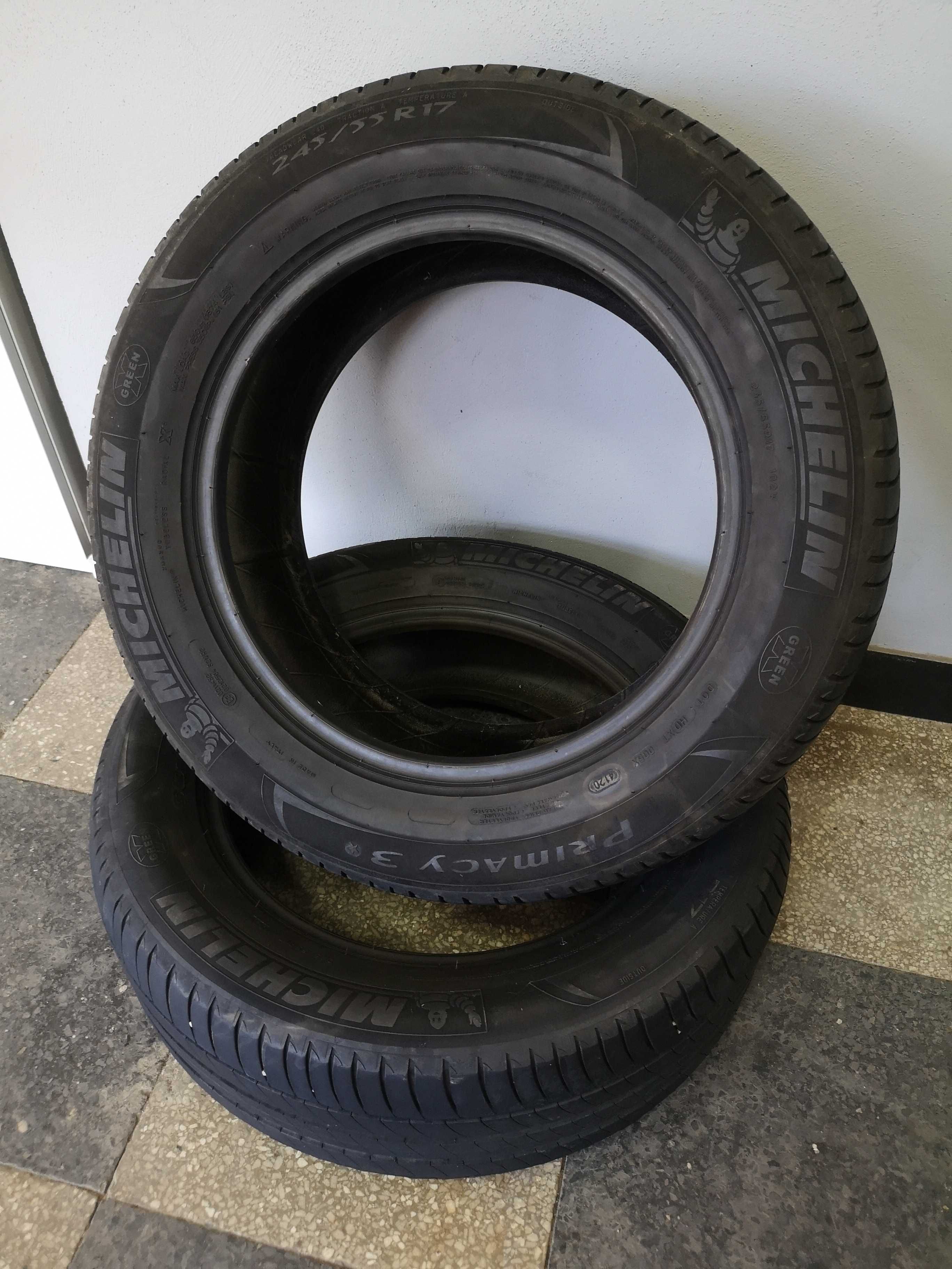 2бр 245/55/17 MICHELIN 6,5мм грайфер дот:20г +++