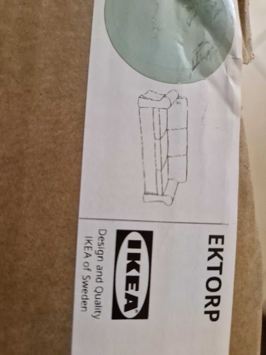 Husa canapea 3 locuri Ikea Ektorp, verde, noua, sigilata