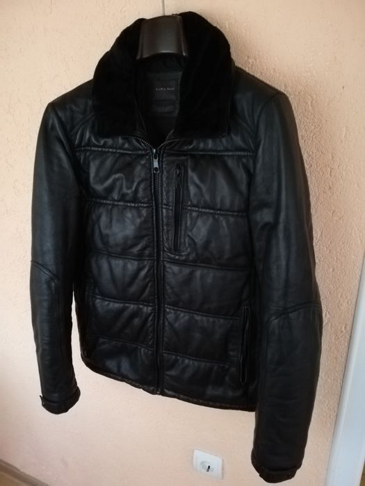 Geaca piele bărbati Zara Man M