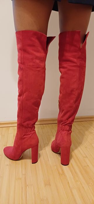 Cizme cu toc îmblănite Calipso