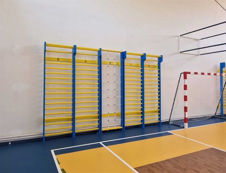 Spalier Gimnastica SCHROTH, 275x85 cm, Colorat, 18 Bare - M2.175LC1