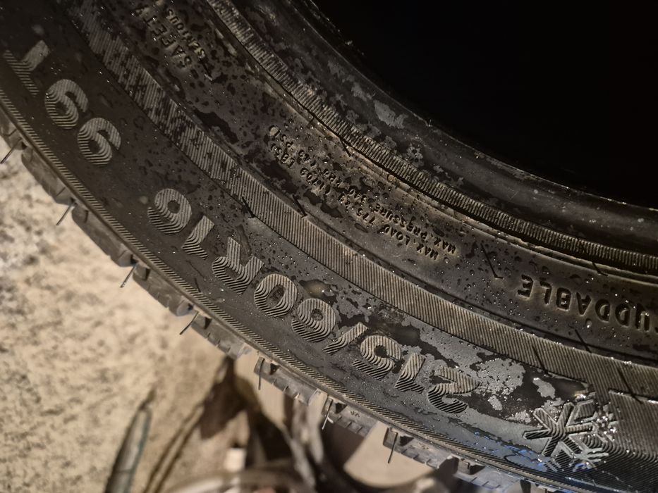 Шины зимние. 215/60/16