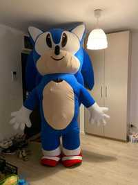 Mascota gonflabila Sonic de 2.6 metri cu baterie si incarcator INCLUS