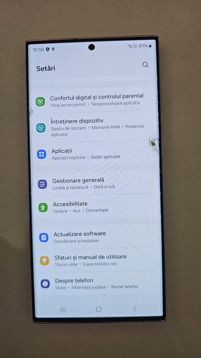 Samsung s23 ultra sticla sparta