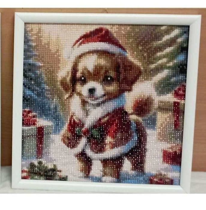 Коледни диамантени гоблени с рамка