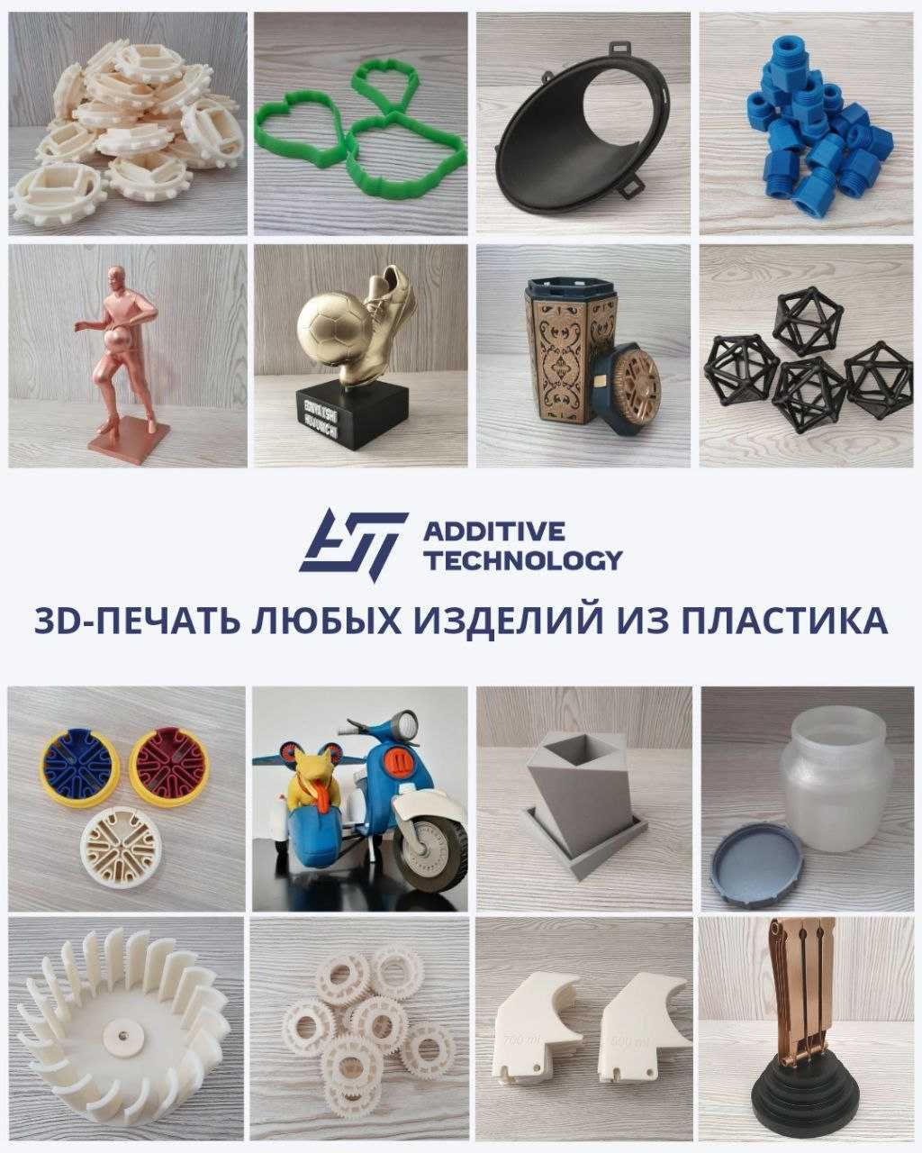 Изготовление изделий из пластика на 3D принтере (3Д печать)
