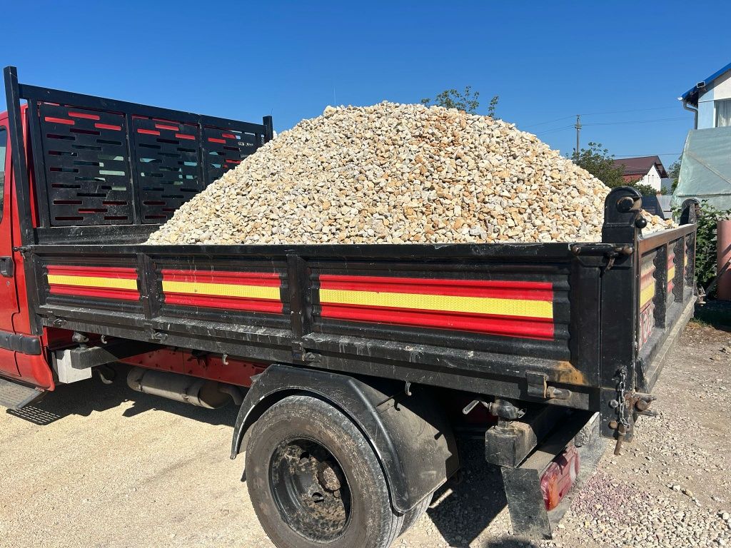 Pamant vegetal Piatra calcar granit nisip frezat asfalt piatra drum