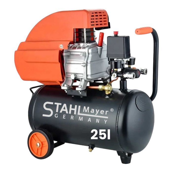 Немски Монофазен компресор STAHLMAYER , 1500 W, 25 л