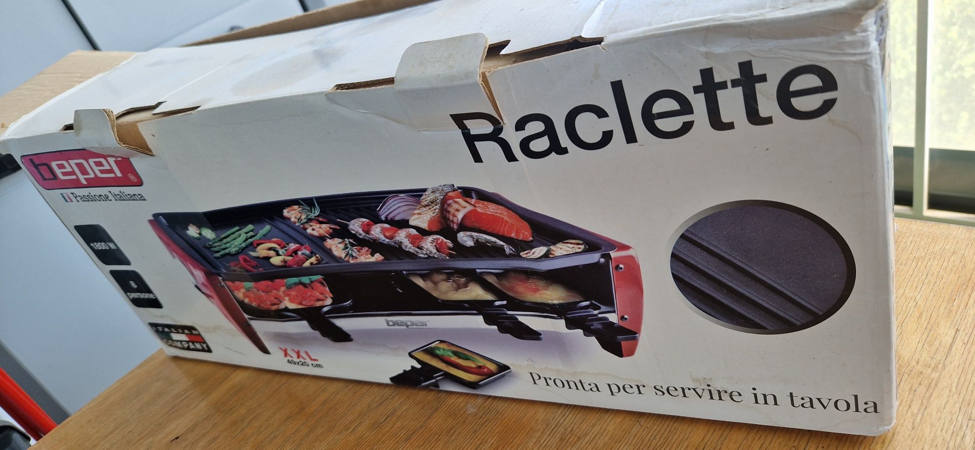 Gratar electric Raclette beper XXL - 8 pers