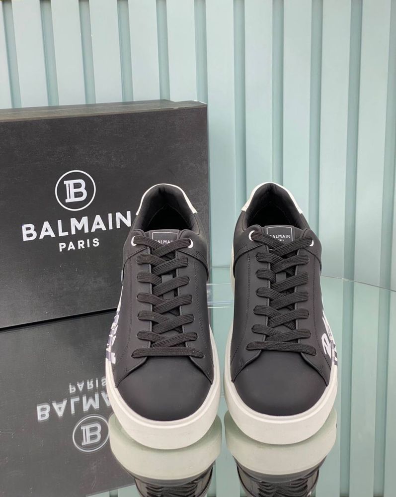 Adidasi Balmain piele naturala