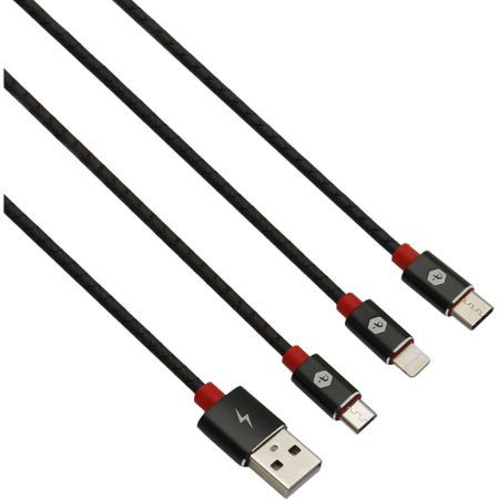 vand Cablu incarcare-sincronizare, micro USB+ lightning+ Type C, 1 m,