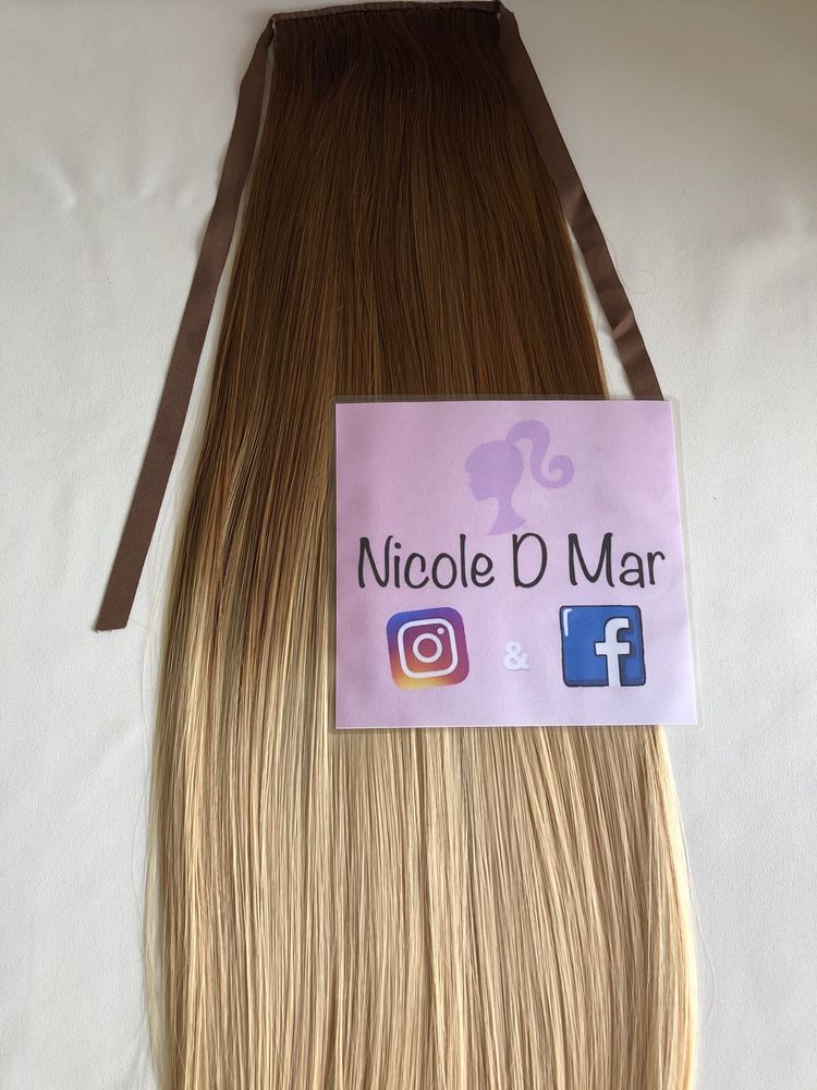 Coada de par ombre saten/aramiu cu blond Nicole D Mar