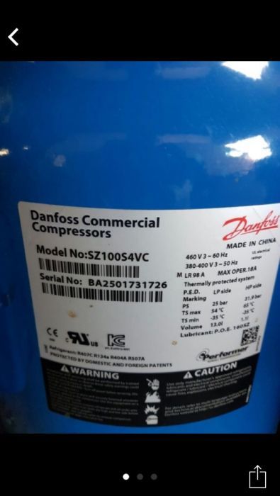 Compresor Danfoss (Trane,Maneurop,Bitzer,Tecumseh)