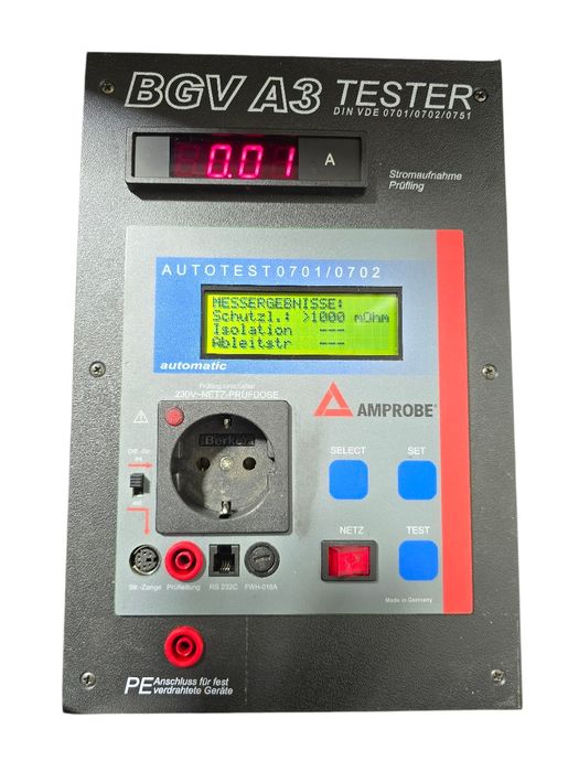 Tester siguranță electrica BGV A3