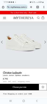 Vand sneakers Christian Louboutin