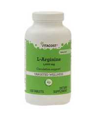 Аргинин Vitacost L-Arginine -- 1000 mg - 300 Tab США