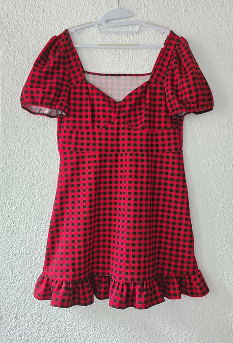 Карирана рокля ХЛ-2ХЛ