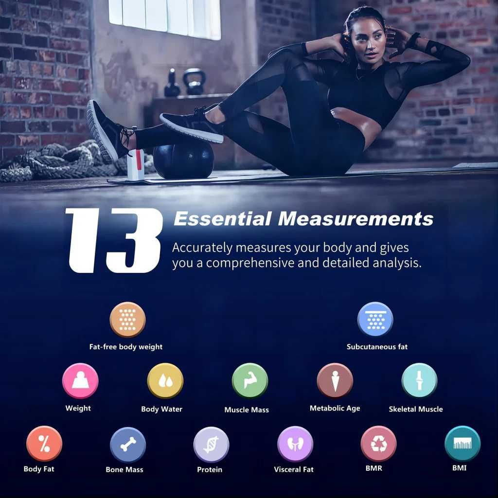 Cântar digital personal, grăsime corporală, masă musculară, 180kg