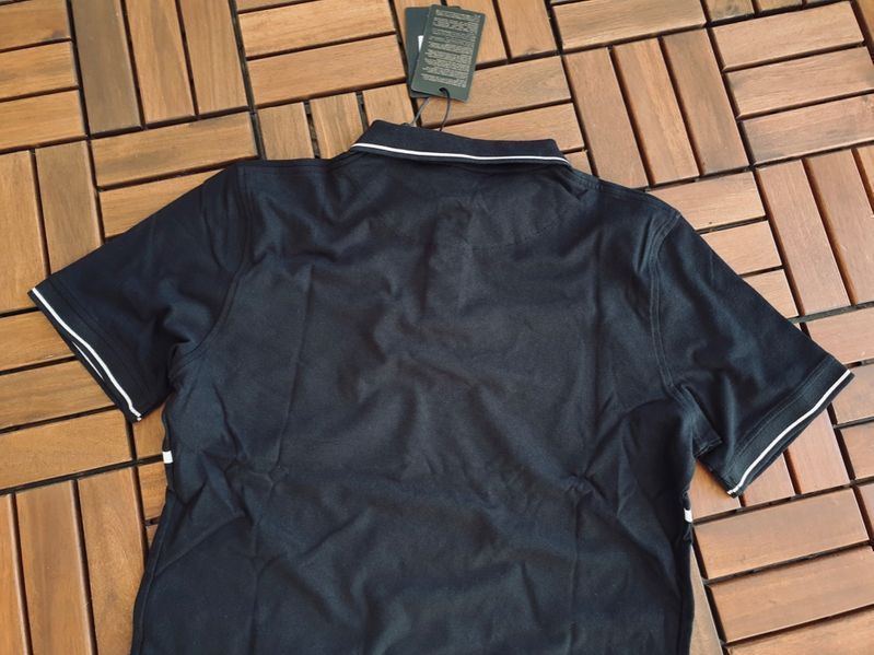 ПРОМО Roberto Cavalli-XL и XXL-Оригинална мъжка черна  тениска с яка