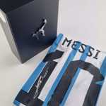 Tricou Leo Messi 10 Argentina cu autograf