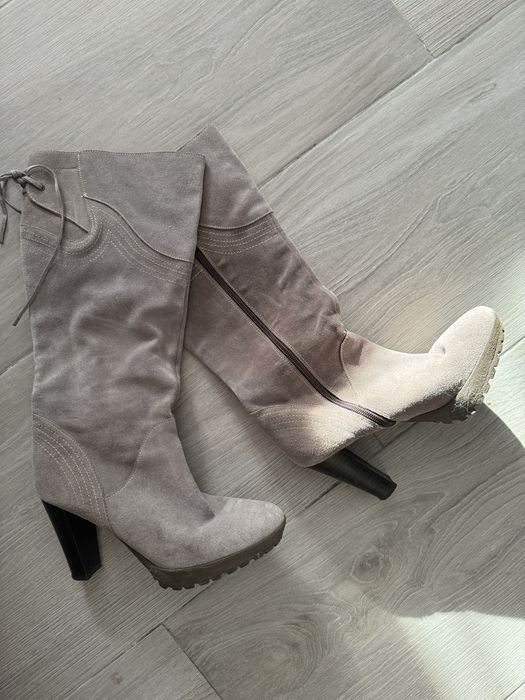 Cizme piele intoarsa dama