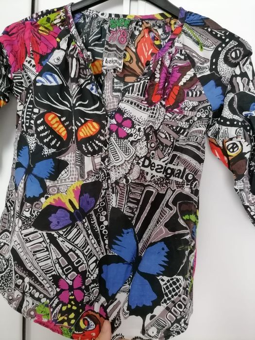 Bluza / cămașă / tunica / iie fete Desigual originală 7-8ani