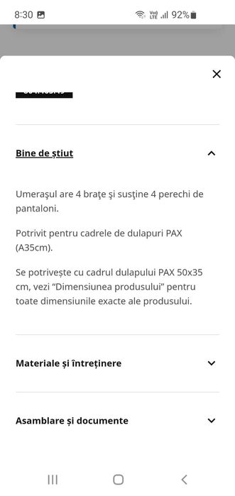 Umeras pantaloni KOMPLEMENT