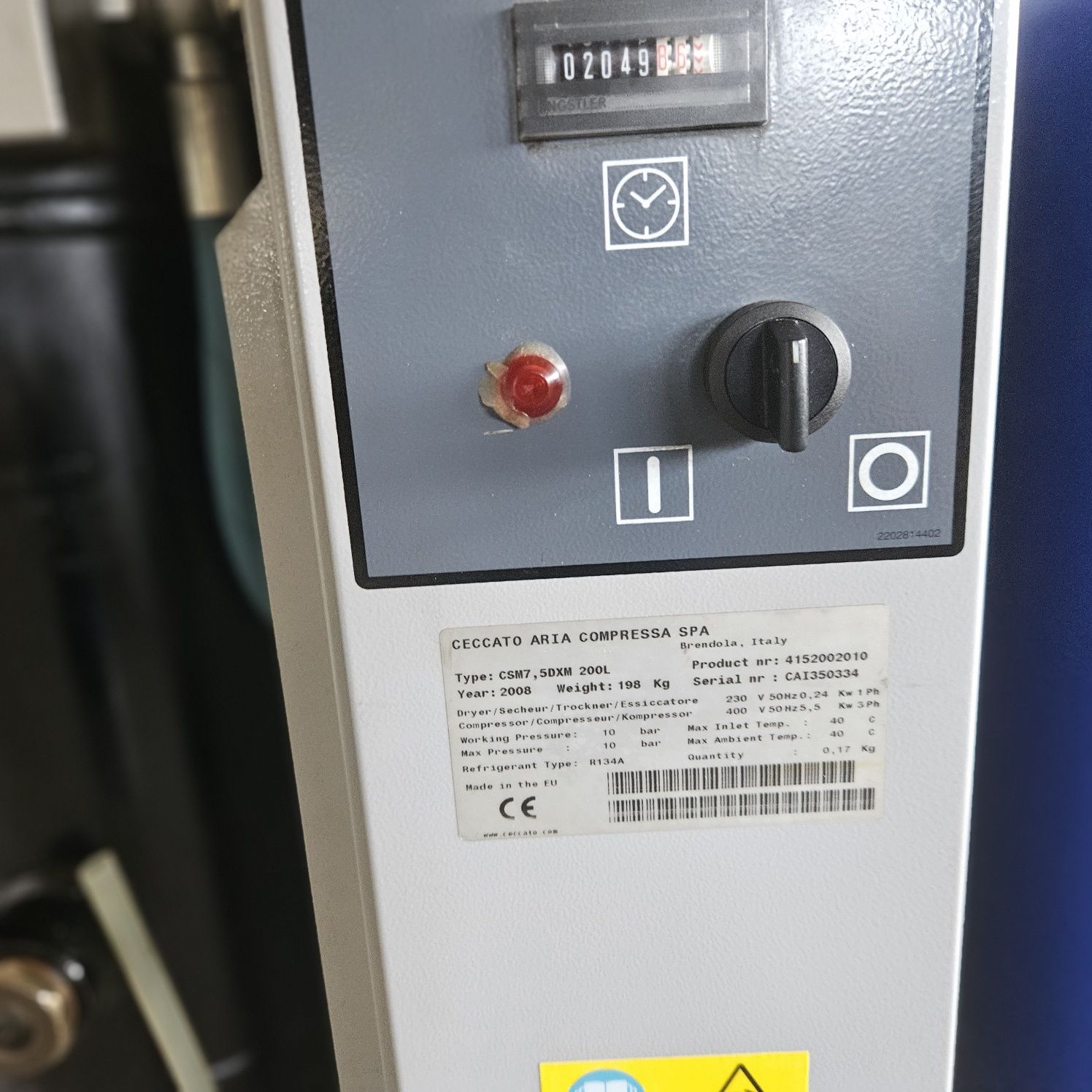 винтов компресор ceccato csm 7.5 dx mini