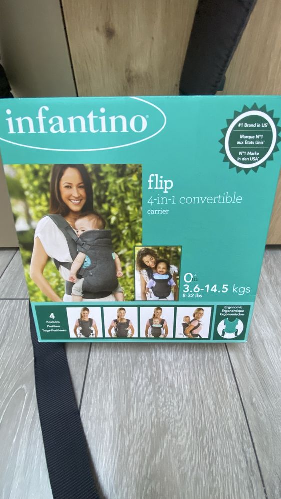 Ергономична раница / кенгуру Infantino flip 4 в 1