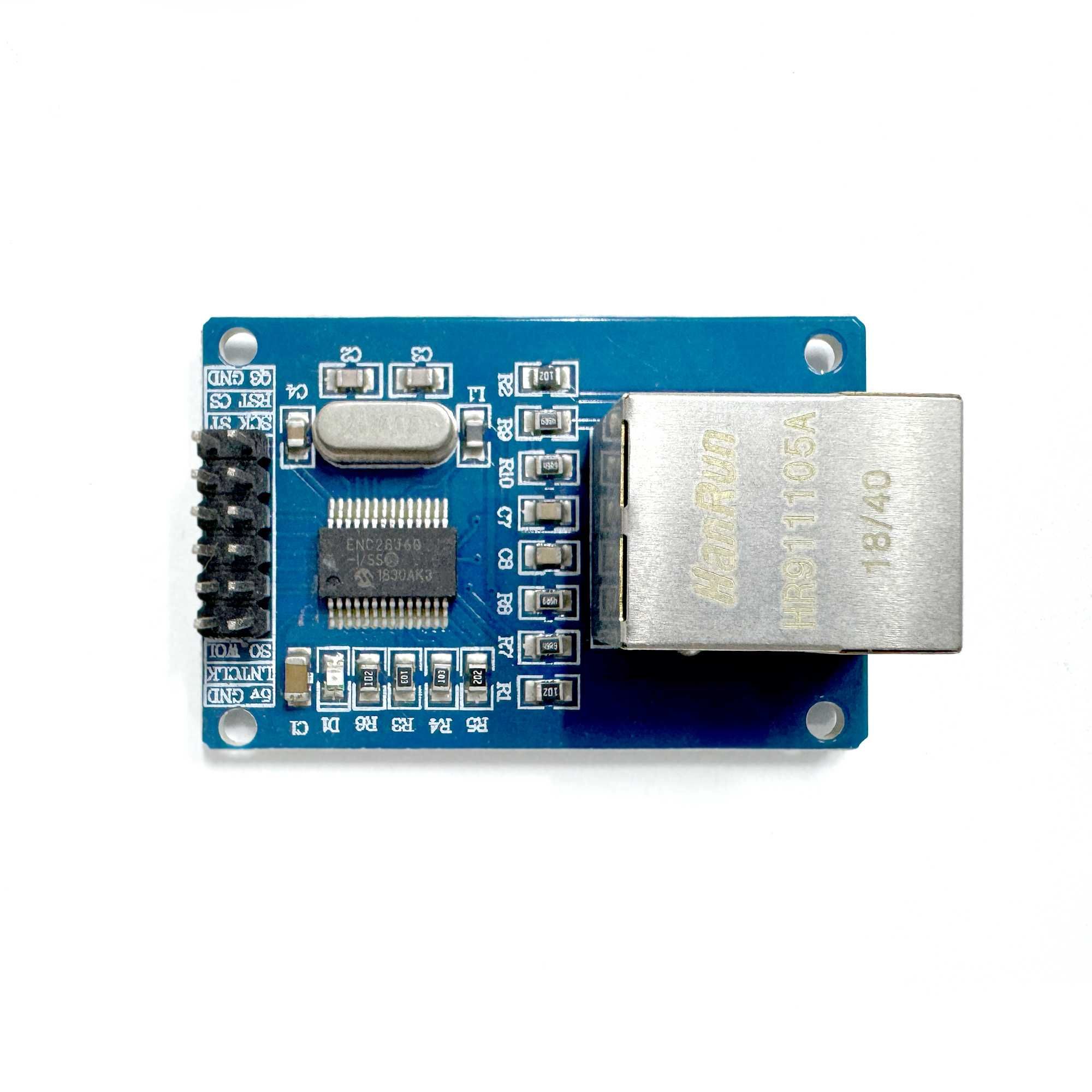 Сетевой модуль ENC28J60 с интерфейсом SPI для Arduino и ESP