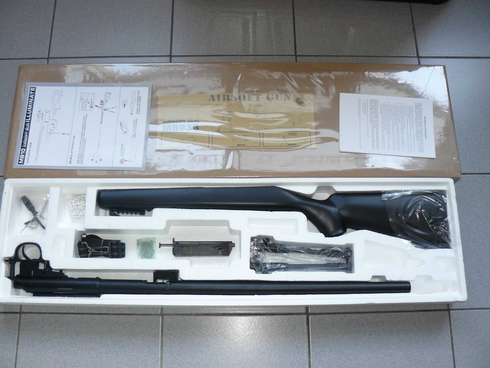 Pusca Airsoft Sniper MB-03B Remington 700,Cu Bipod,Noua In Cutie