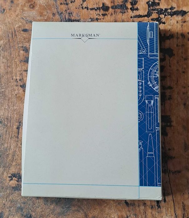 папка луксозна за документи кожена черна Марксман Marksman размер А5