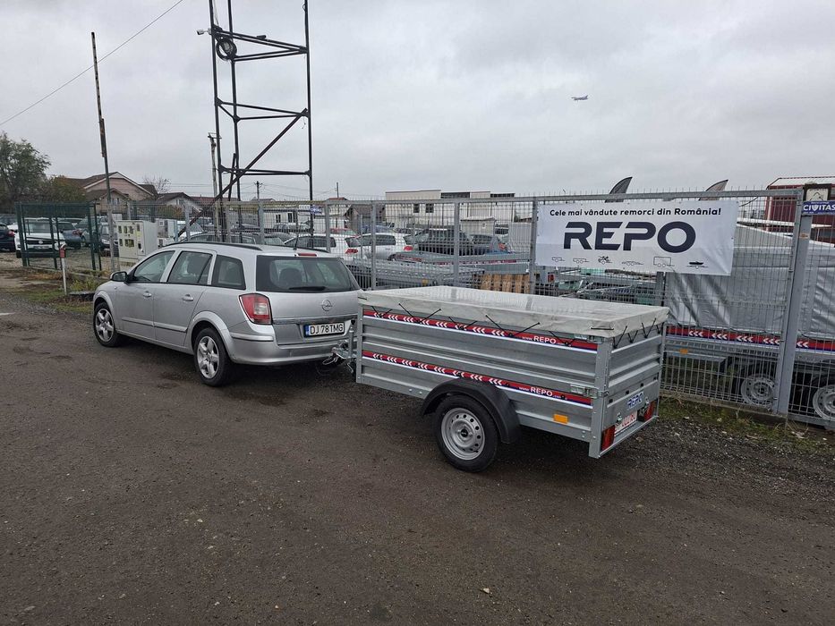 Remorca Auto 750 KG , obloane duble si prelata RAR GRATUIT 205X115X68