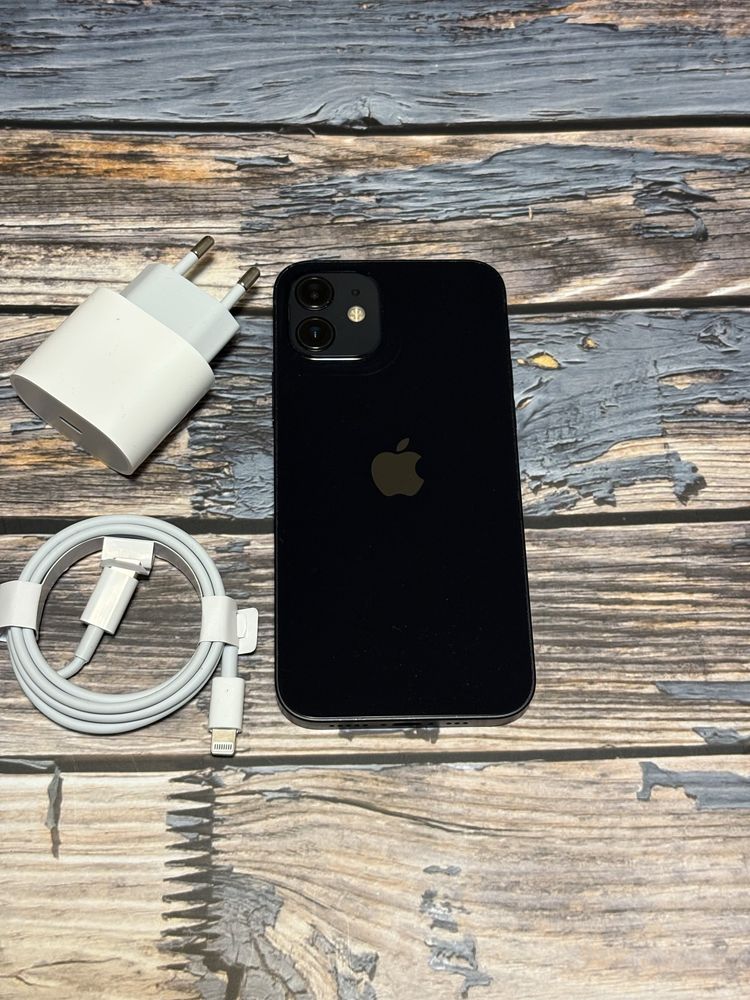 iPhone 12, Midnight Black, 128GB, impecabil