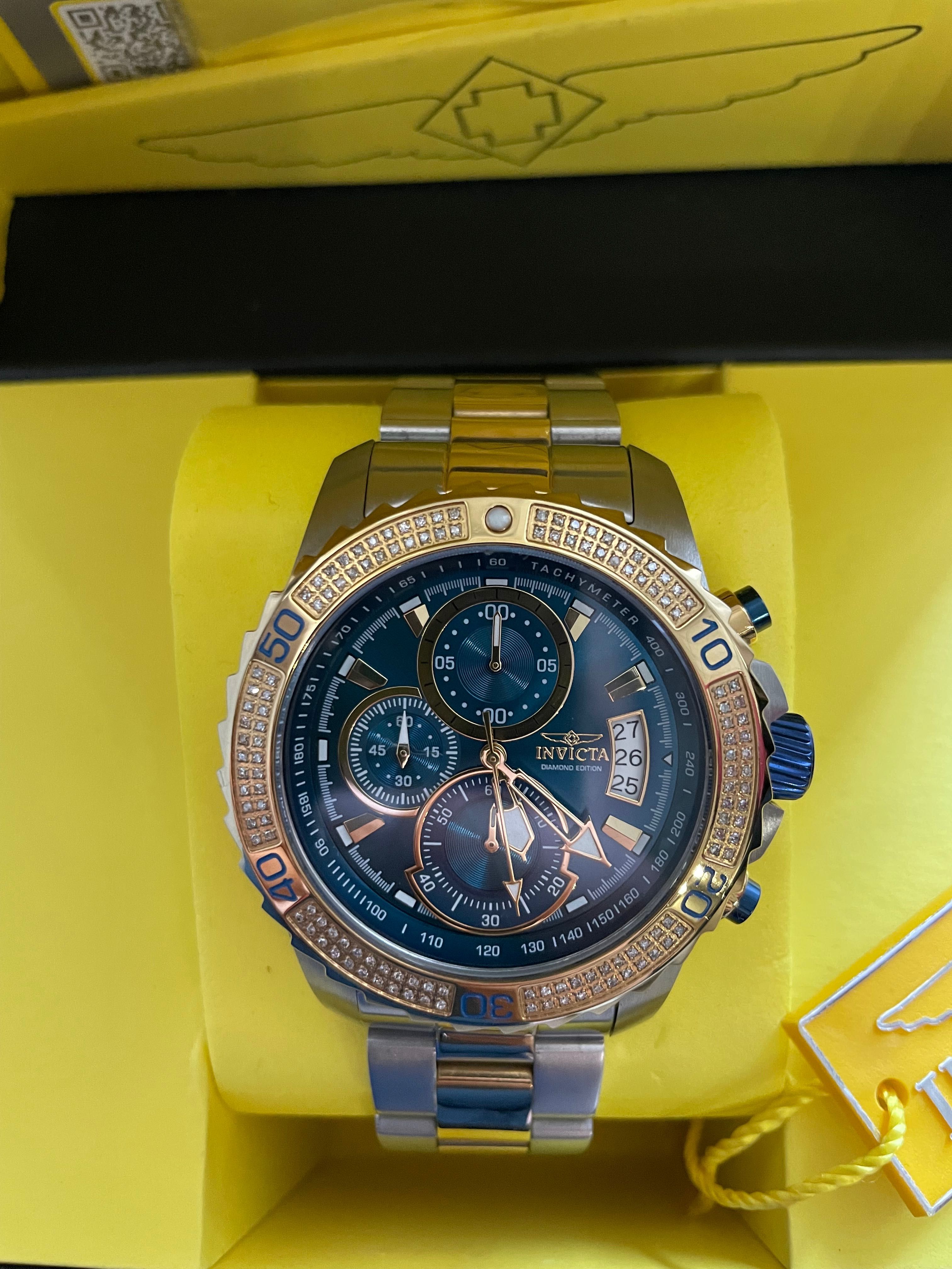 INVICTA PRO DRIVER 0.55 ct. diamonds мъжки часовник