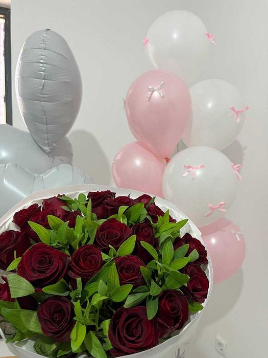 Цветы букет розы