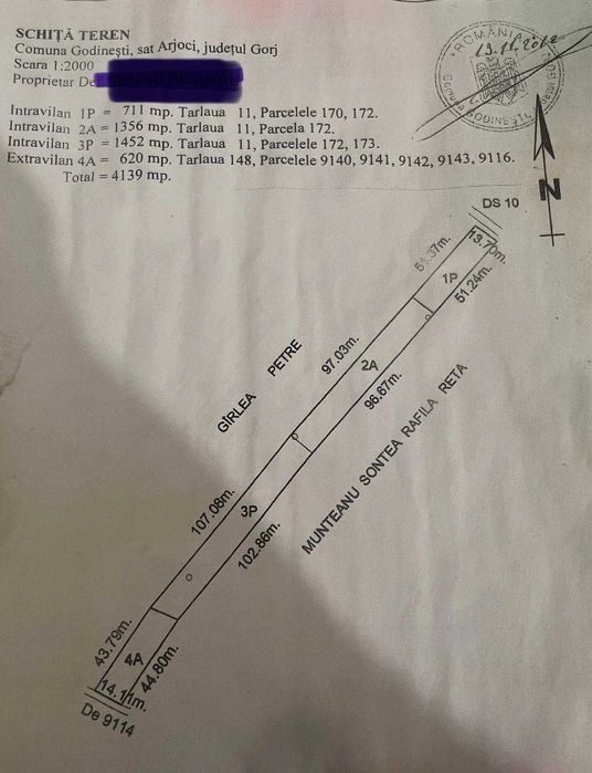 Vand teren superb aproape de TISMANA