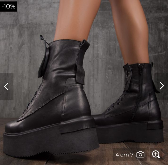 Дамски боти естествена кожа