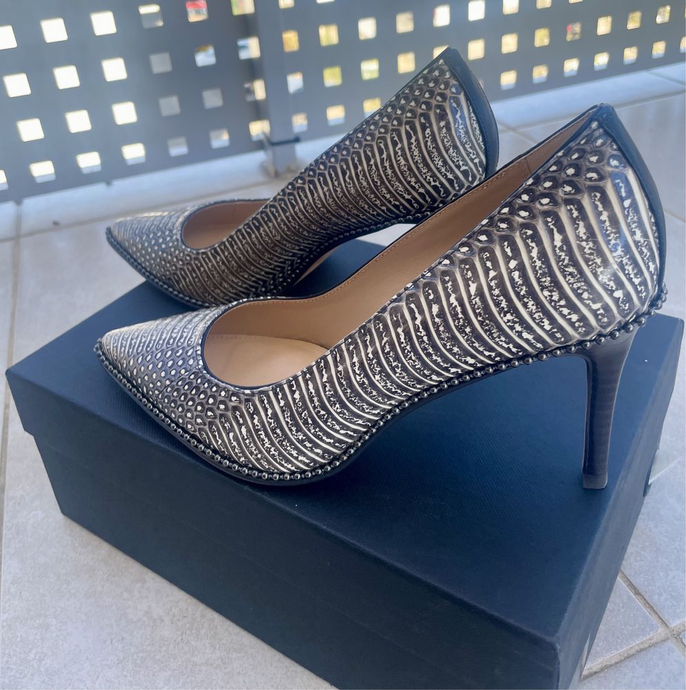 Pantofi COACH -Beadchain Pumps in Snakeskin