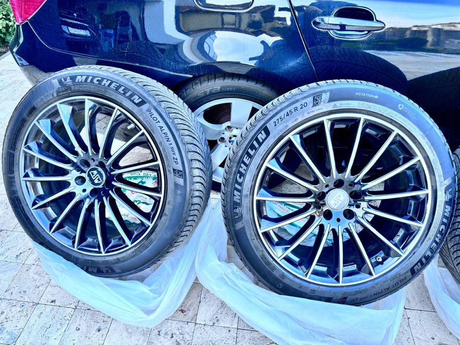 Vand roți complete iarna 275/45 R20 jante MSW bicolore negru/argintiu
