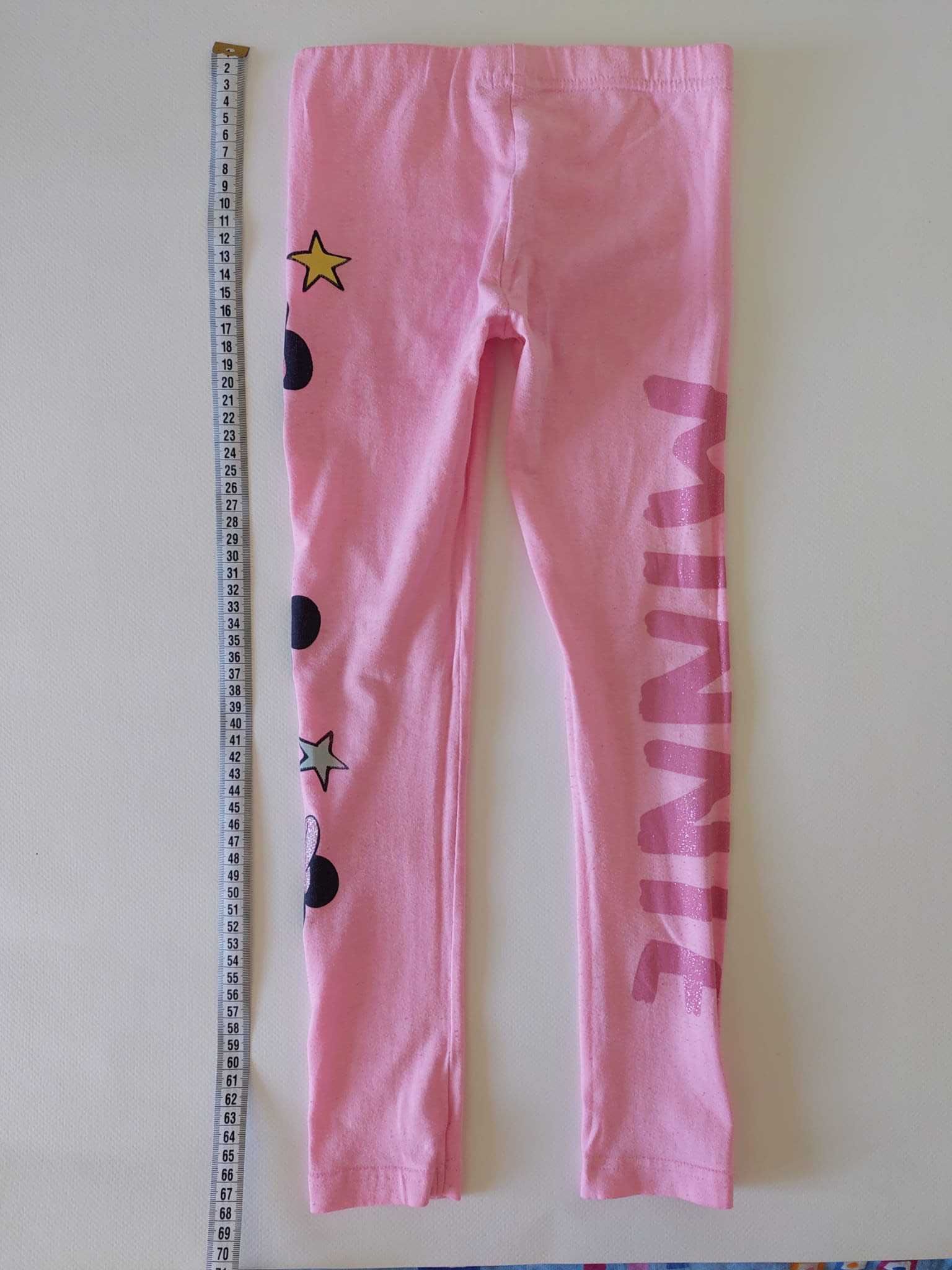 Set pantaloni colanti 1 + 1, colectia Disney roz, Minnie Mouse